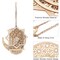 12 Pcs Ramadan Wooden Ornaments Eid Mubarak Hanging Hollow Pendant Ramadan Party Wall Decorations Moon Star Lantern Shape Ornament for Muslim Islam Festive Home Table Decoration